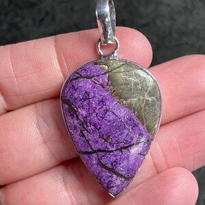 Atlantisite Tasmanite Stitchtite in Serpentine Pendant Stone Crystal Jewelry